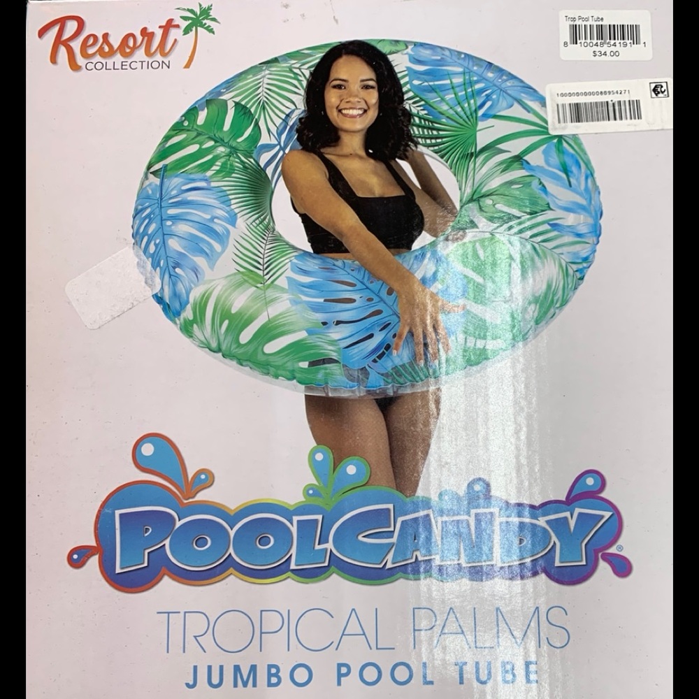 PoolcandyTropical palms jumbo pool tube